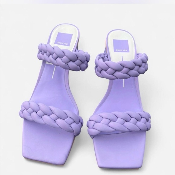 Dolce Vita Shoes - Dolce Vita Lavender Braided Double-Strap Slide Sandals